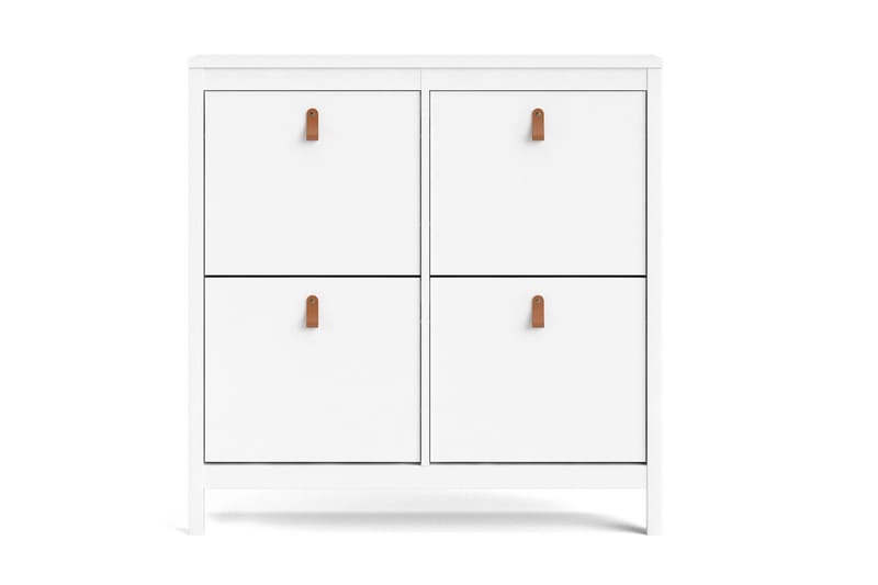 Skoskåp Osterholm 25x102 cm - Vit/Natur - Förvaring - Skåp - Förvaringsskåp