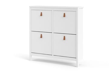 Skoskåp Osterholm 25x102 cm - Vit/Natur - Förvaring - Skåp - Förvaringsskåp