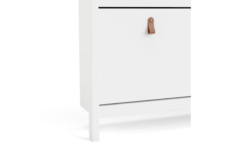 Skoskåp Osterholm 25x102 cm - Vit/Natur - Förvaring - Skåp - Förvaringsskåp
