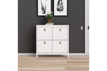 Skoskåp Osterholm 25x102 cm - Vit/Natur - Förvaring - Skåp - Förvaringsskåp