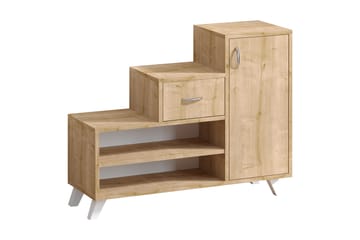Skoskåp Retrosaria 90x33 cm - Blå/Natur - Förvaring - Skåp - Förvaringsskåp