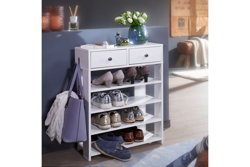 Skoskåp Stinedurf 60x24 cm - Vit - Förvaring - Skåp - Förvaringsskåp