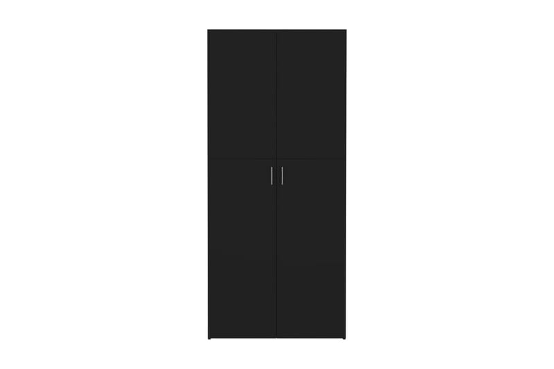 Skoskåp svart 80x35,5x180 cm spånskiva - Svart - Hallförvaring - Skoskåp - Förvaringsskåp