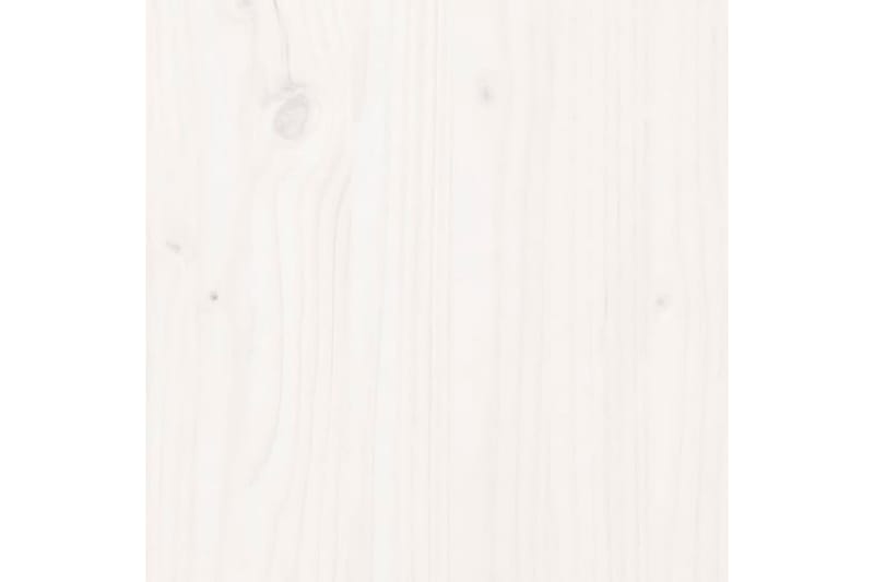 Skoskåp vit 110x34x45 cm massiv furu - Vit - Hallförvaring - Skobänk & skohylla med bänk