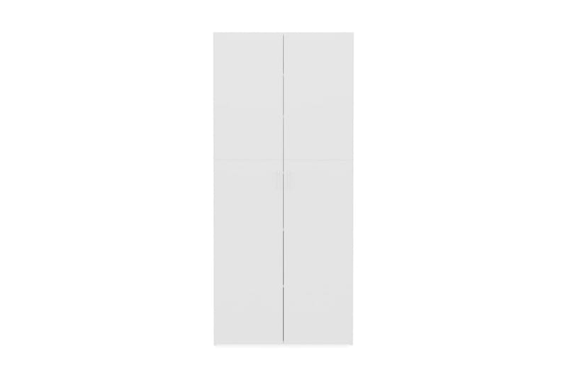 Skoskåp vit högglans 80x35,5x180 cm spånskiva - Vit högglans - Hallförvaring - Skoskåp - Förvaringsskåp