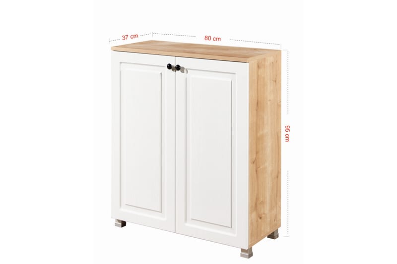 Skoskåp Zakkum 80x95 cm - Blå - Förvaring - Skåp - Förvaringsskåp
