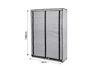 Skoskåp Zakkum 96x146 cm - Grå - Förvaring - Skåp - Förvaringsskåp