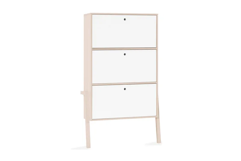 Spot Skoförvaring Trä/Natur/Vit, VOX