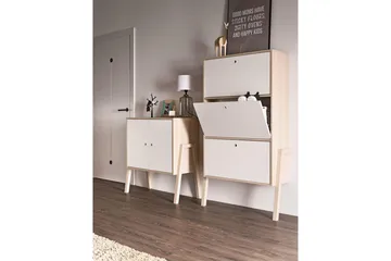 Spot Skoförvaring Trä/Natur/Vit - VOX - Förvaring - Skåp - Förvaringsskåp