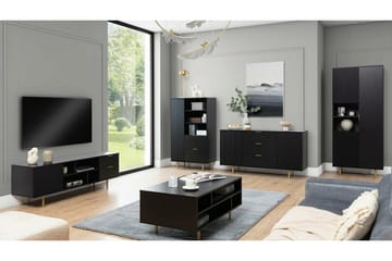 Staffin Highboard - Svart - Förvaring - Skåp - Förvaringsskåp