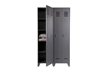 Stijn Förvaringsskåp 103x187x40 cm - Stålgrå Tall - Förvaring - Skåp - Förvaringsskåp