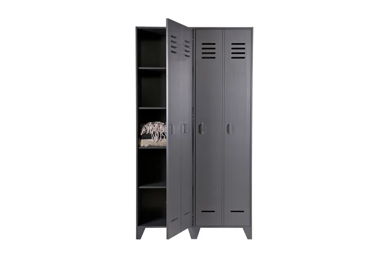 Stijn Förvaringsskåp 103x187x40 cm - Stålgrå Tall - Förvaring - Skåp - Förvaringsskåp