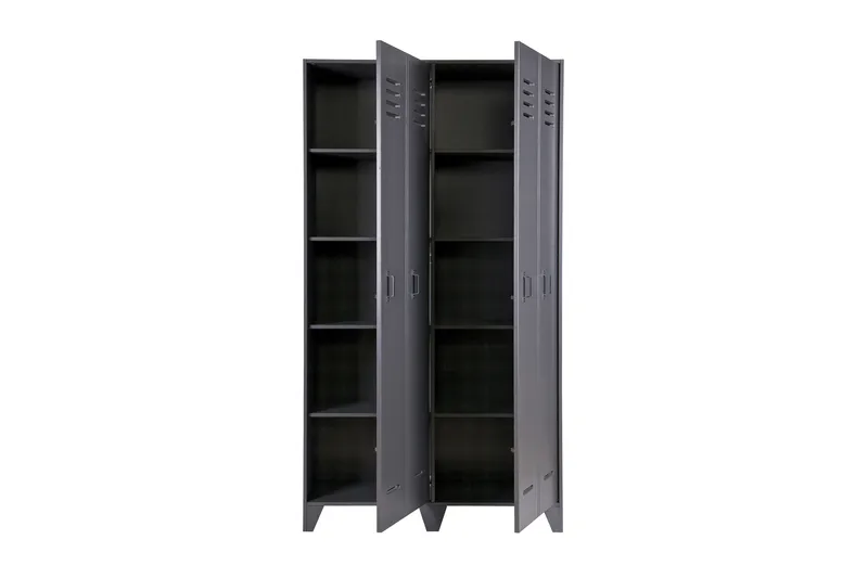 Stijn Förvaringsskåp 103x187x40 cm - Stålgrå Tall - Förvaring - Skåp - Förvaringsskåp