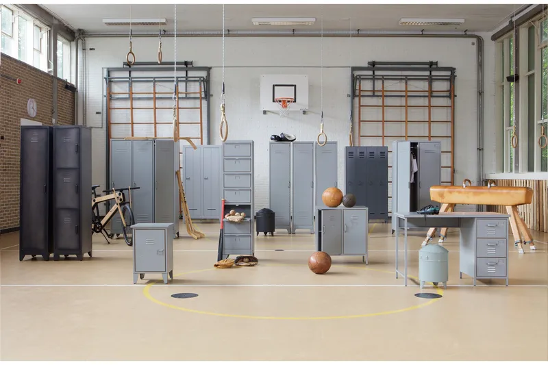 Stijn Förvaringsskåp 103x187x40 cm - Stålgrå Tall - Förvaring - Skåp - Förvaringsskåp