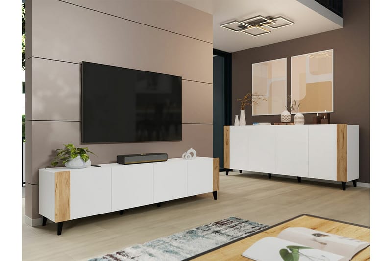 Strontian Highboard Scandinavian Choice White - Förvaring - Skåp - Förvaringsskåp