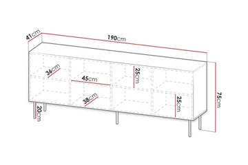 Strontian Highboard Scandinavian Choice White - Förvaring - Skåp - Förvaringsskåp