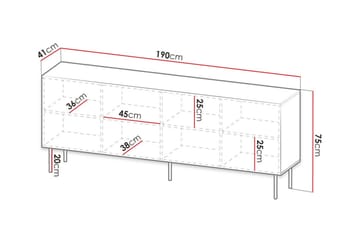 Strontian Highboard Scandinavian Choice White - Förvaring - Skåp - Förvaringsskåp