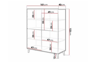 Strontian Highboard Scandinavian Choice White - Förvaring - Skåp - Förvaringsskåp