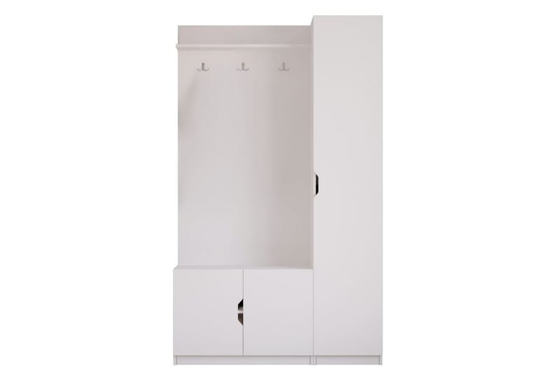 Sylorn Omklädningsskåp 120x200 cm, Matt Vit