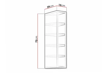 Templemore Köksskåp 15 cm - Vit - Förvaring - Skåp - Förvaringsskåp