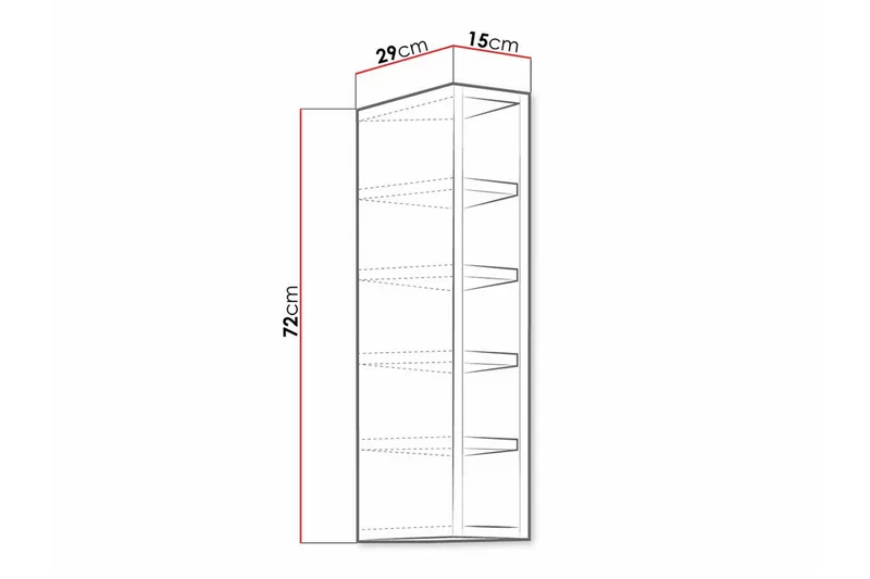 Templemore Köksskåp 15 cm - Vit - Förvaring - Skåp - Förvaringsskåp
