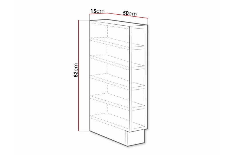 Templemore Köksskåp 15 cm - Vit - Förvaring - Skåp - Förvaringsskåp