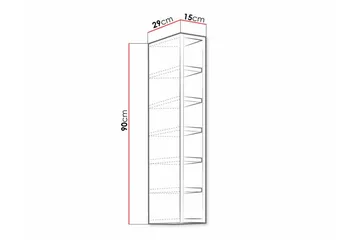 Templemore Köksskåp 15 cm - Vit - Förvaring - Skåp - Förvaringsskåp