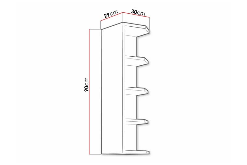 Templemore Köksskåp 30 cm - Brun - Förvaring - Skåp - F örvaringsskåp