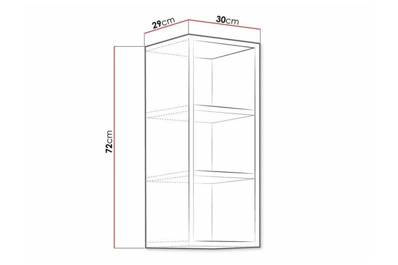 Templemore Köksskåp 30 cm - Vit - Förvaring - Skåp - Förvaringsskåp