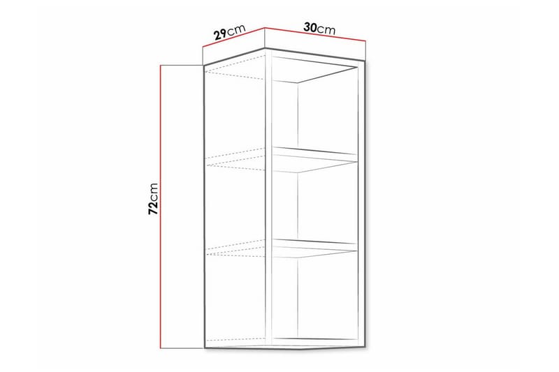 Templemore Köksskåp 30 cm - Vit - Förvaring - Skåp - Förvaringsskåp