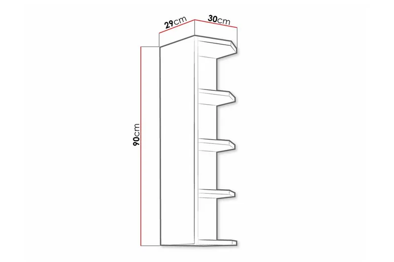 Templemore Köksskåp 30 cm - Vit - Förvaring - Skåp - Förvaringsskåp