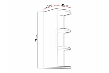 Templemore Köksskåp 30 cm - Vit - Förvaring - Skåp - Förvaringsskåp