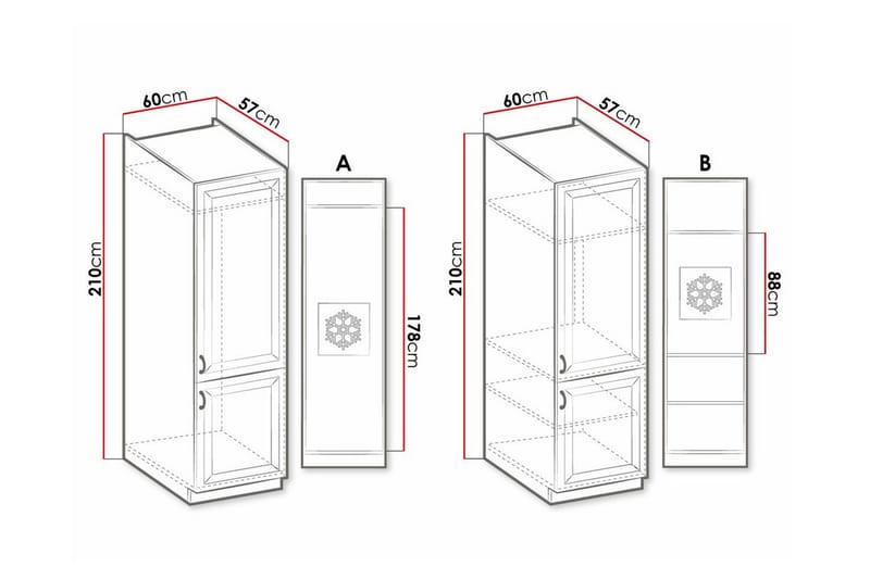 Templemore Köksskåp 60 cm - Förvaring - Skåp - Förvaringsskåp