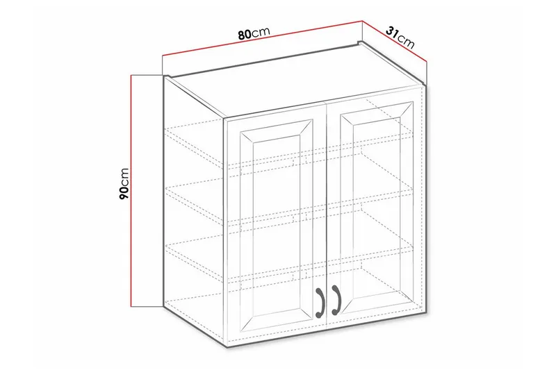 Templemore Köksskåp 80 cm - Förvaring - Skåp - Förvaringsskåp