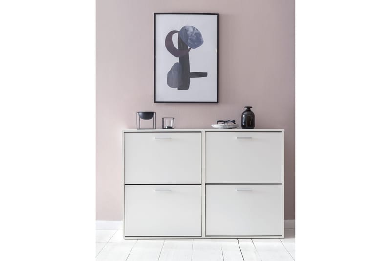 Terreri Skoskåp 120x24 cm - Vit - Förvaring - Skåp - Förvaringsskåp
