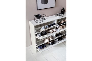 Terreri Skoskåp 120x24 cm - Vit - Förvaring - Skåp - Förvaringsskåp