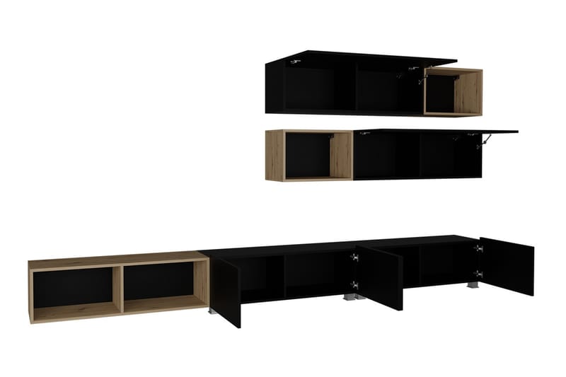 Tessan Väggenhet LED-belysning - Svart - Möbler - Soffa - Bäddsoffa - Bäddsoffa divan