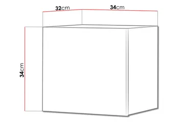 Tessan Väggskåp 34 cm - Trä - Förvaring - Skåp - Förvaringsskåp
