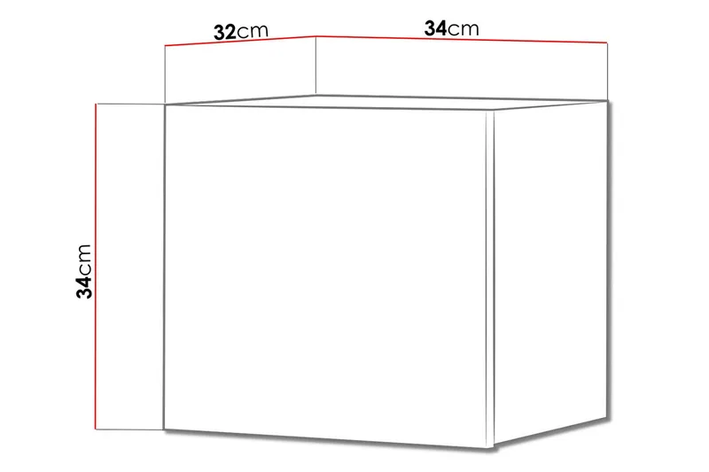 Tessan Väggskåp 34 cm - Trä - Förvaring - Skåp - Förvaringsskåp