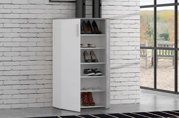 Ticketwood Skoskåp 69 cm - Grå/Vit - Förvaring - Skåp - Förvaringsskåp