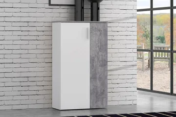 Ticketwood Skoskåp 69 cm - Grå/Vit - Förvaring - Skåp - Förvaringsskåp