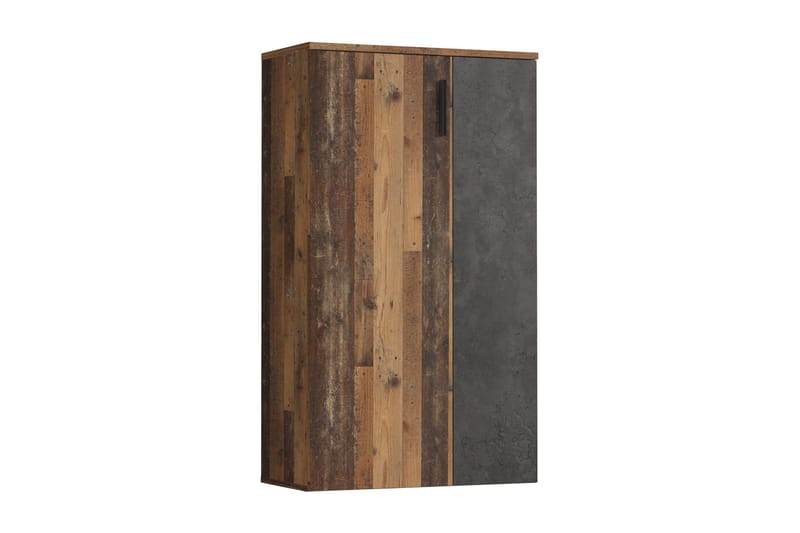 Ticketwood Skoskåp 69 cm, Mörkbrun/Vit