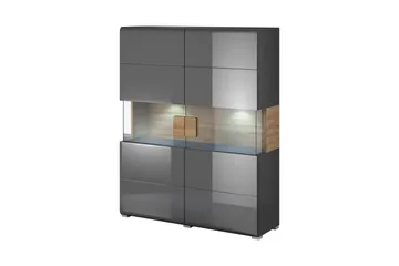 Toreno Highboard 39x122 cm - Antracit/Natur - Förvaring - Skåp - Förvaringsskåp
