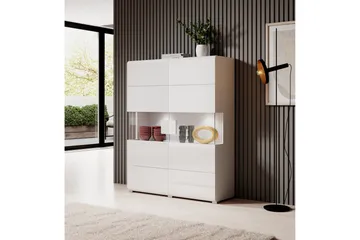 Toreno Highboard 39x122 cm - Vit - Förvaring - Skåp - Förvaringsskåp