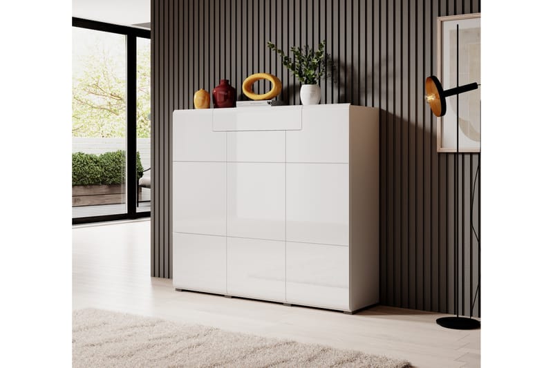 Toreno Highboard 39x147 cm - Vit - Förvaring - Skåp - Förvaringsskåp