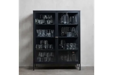 Umbri Highboard 110x140 cm - Svart - Förvaring - Skåp - Förvaringsskåp