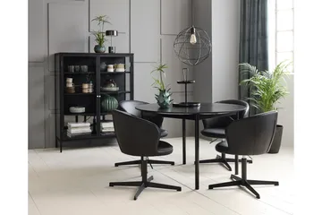 Umbri Highboard 110x140 cm - Svart - Förvaring - Skåp - Förvaringsskåp