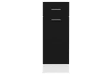 Underskåp med låda svart 30x46x81,5 cm spånskiva