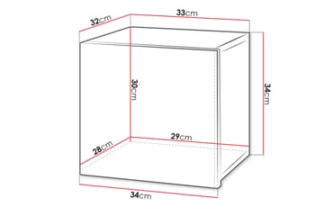 Väggskåp Frick 34 cm - Svart - Förvaring - Skåp - Förvaringsskåp