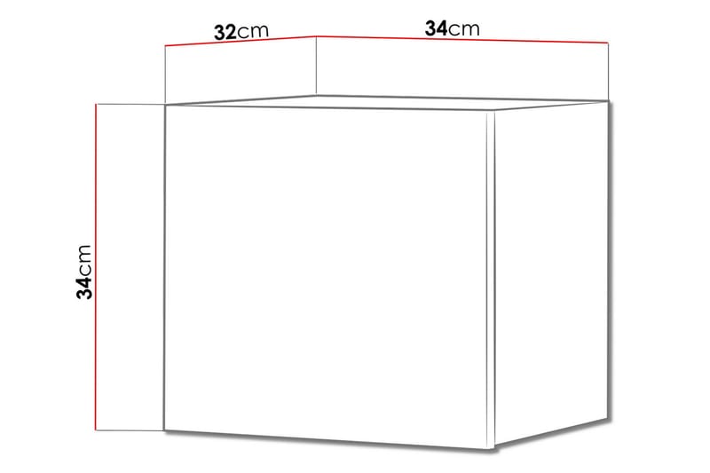 Väggskåp Frick 34 cm - Trä - Förvaring - Skåp - Förvaringsskåp